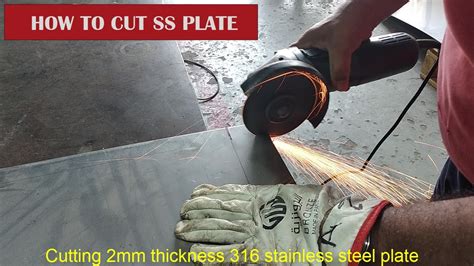 cutting stainless steel with grinder